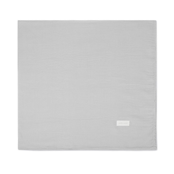 Musselina bebé Pasito a Pasito Little Bloom Vichy Grey 120x120 suave e respirável