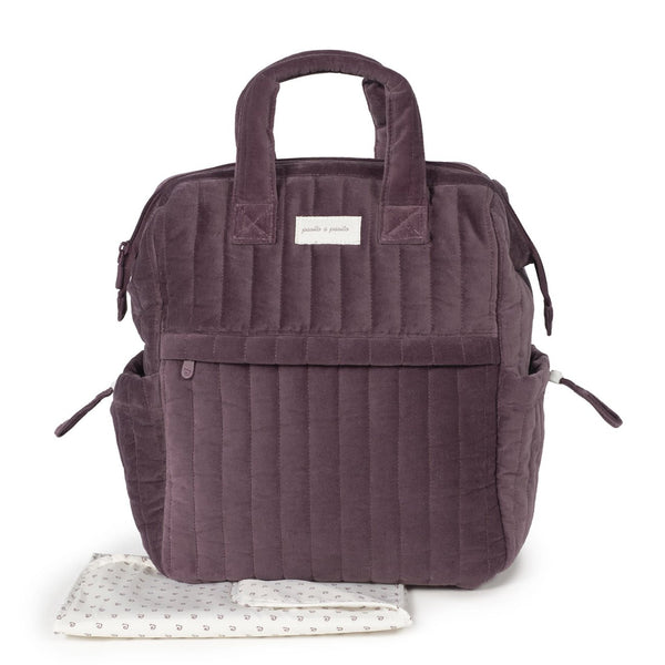 Mochila de maternidade pasito a pasito cherry velvet