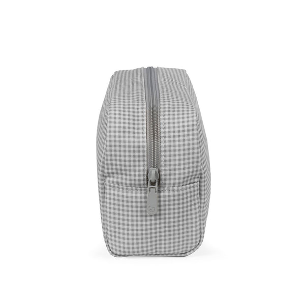 Necessaire bebé Pasito a Pasito Little Bloom Vichy Grey compacto e impermeável