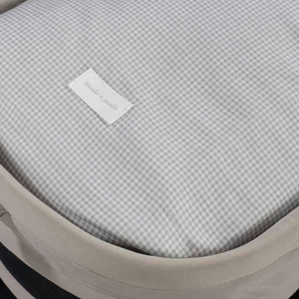 Ninho footmuff ovo Pasito a Pasito Little Bloom Vichy Grey bebé