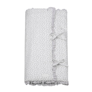 Ninho manta bebé Pasito a Pasito Little Bloom Flowers Grey confortável recém-nascido