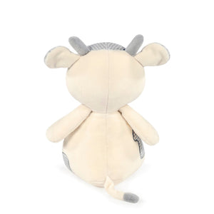 Peluche bebé vaca Pasito a Pasito Little Bloom Grey suave e seguro