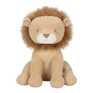 Peluche Leão 60 cm Little Dutch em poliéster macio, com juba volumosa e expressão amigável, adequado desde o nascimento.
