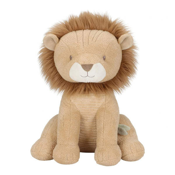 Peluche Leão 60 cm Little Dutch em poliéster macio, com juba volumosa e expressão amigável, adequado desde o nascimento.