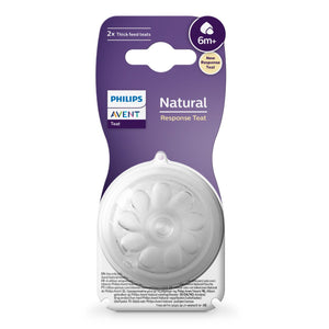 2 tetinas natural response da phillips avent para liquidos espessos caixa