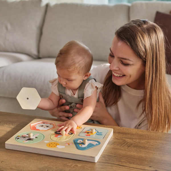 Puzzle sonoro tiny love farmers bebé e mãe