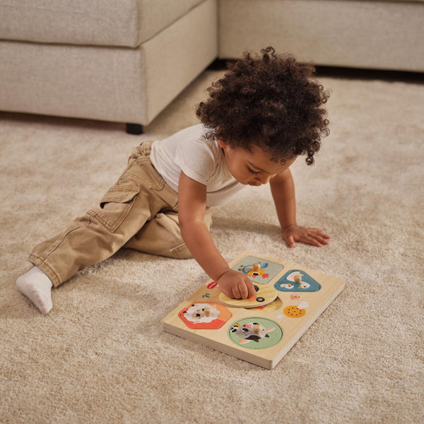 Puzzle sonoro tiny love farmers criança