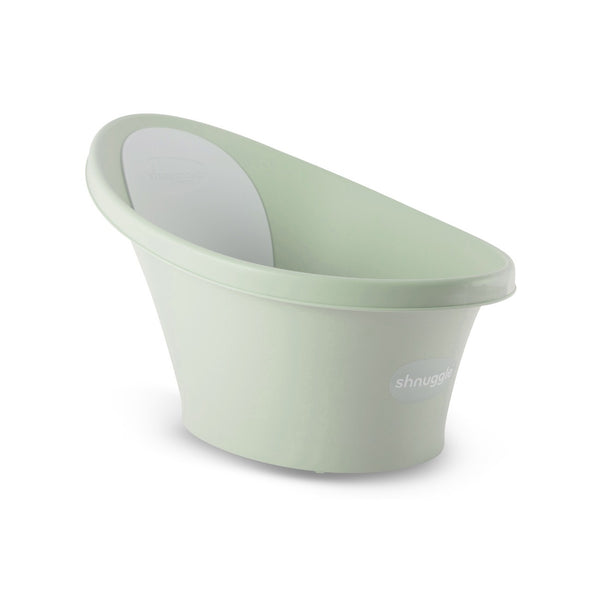 SHNUGGLE Banheira ergonómica para bebé, com apoio lombar integrado, base antiderrapante, consumo reduzido de água, design compacto e utilização desde o nascimento até aos 12 meses. Mint