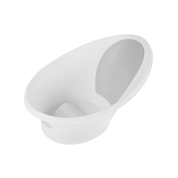 SHNUGGLE Banheira ergonómica para bebé, com apoio lombar integrado, base antiderrapante, consumo reduzido de água, design compacto e utilização desde o nascimento até aos 12 meses. White