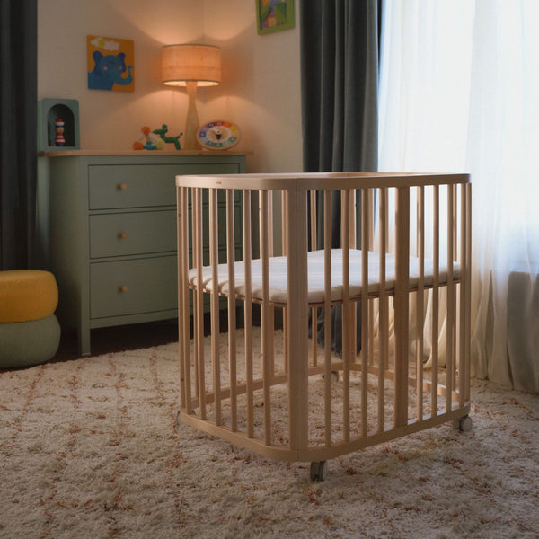 Berço Stokke® Nighti™ Mini em madeira de faia para recém-nascido cor natural