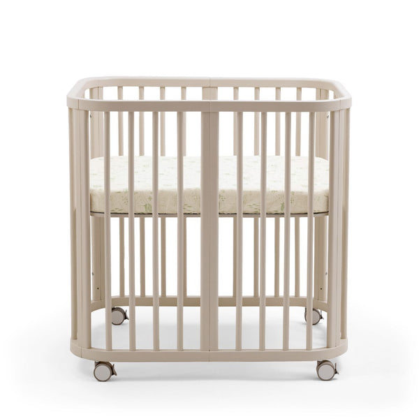 Berço Stokke® Nighti™ Mini em madeira de faia para recém-nascido cor vanilla white