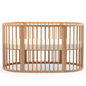 Berço evolutivo Stokke® Sleepi™ Bed oval em madeira de faia para bebé e criança cor natural
