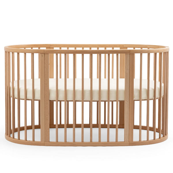 Berço evolutivo Stokke® Sleepi™ Bed oval em madeira de faia para bebé e criança cor natural