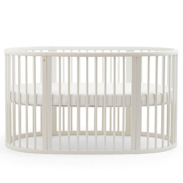 Berço evolutivo Stokke® Sleepi™ Bed oval em madeira de faia para bebé e criança cor white