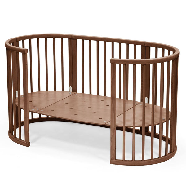 Berço evolutivo Stokke® Sleepi™ Bed oval em madeira de faia para bebé e criança cor brown