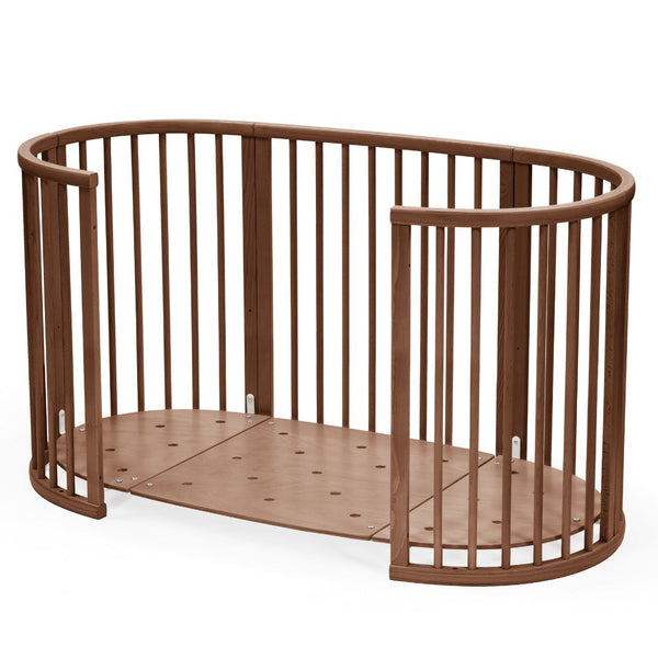 Berço evolutivo Stokke® Sleepi™ Bed oval em madeira de faia para bebé e criança cor brown