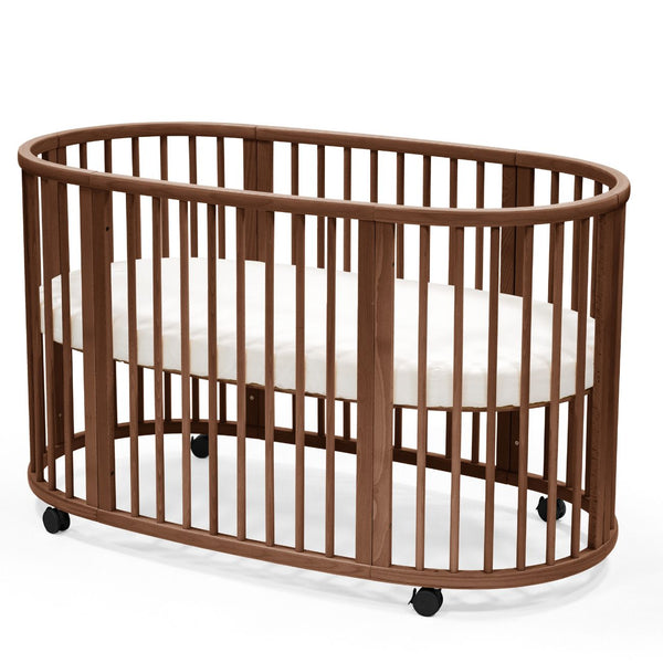 Berço evolutivo Stokke® Sleepi™ Bed oval em madeira de faia para bebé e criança cor brown