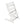 Cadeira evolutiva Stokke Tripp Trapp com Baby Set² para bebé e criança na cor white