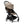 Carrinho Stokke YOYO³ compacto e ultraleve ideal para viagens e cabine de avião estrutura preta cor taupe