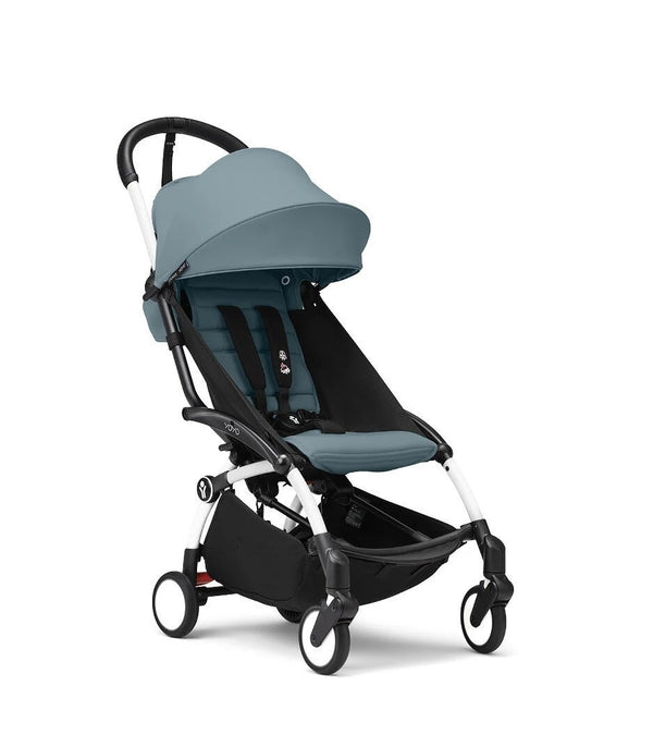 STOKKE YOYO³, carrinho de bebé ultracompacto de 6,2 kg, compatível com cabine de avião, com suspensão nas quatro rodas, tecido Mesh respirável, capota UPF 50+, arnês de 5 pontos e compatibilidade com cadeiras auto BeSafe desde os 6 meses até aos 22 kg.