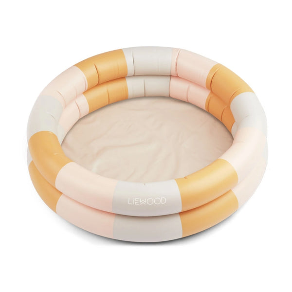 Piscina infantil de 80 cm em PVC com capacidade de 43 litros, ideal para brincar no jardim, varanda ou praia durante o verão.