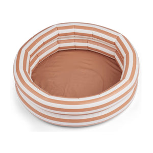 Piscina infantil de 80 cm em PVC com capacidade de 43 litros, ideal para brincar no jardim, varanda ou praia durante o verão.