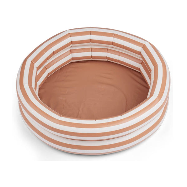 Piscina infantil de 80 cm em PVC com capacidade de 43 litros, ideal para brincar no jardim, varanda ou praia durante o verão.