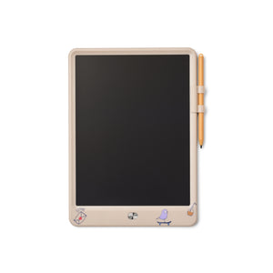 Tablet Mágico Zora de 10 polegadas com ecrã LCD reutilizável, caneta, botão para apagar e função de bloqueio para desenhos infantis.