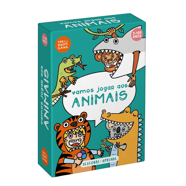 Jogo de cartas Vamos jogar aos animais do The Happy Gang