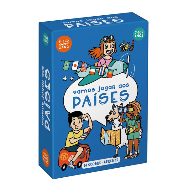 Jogo de cartas Vamos jogar aos países do The Happy Gang