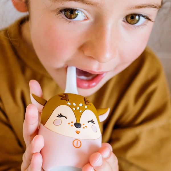 Escova de Dentes Elétrica Infantil Koala The Zoo Family, com tecnologia sónica, três modos de escovagem, temporizador inteligente e silicone sem BPA deer