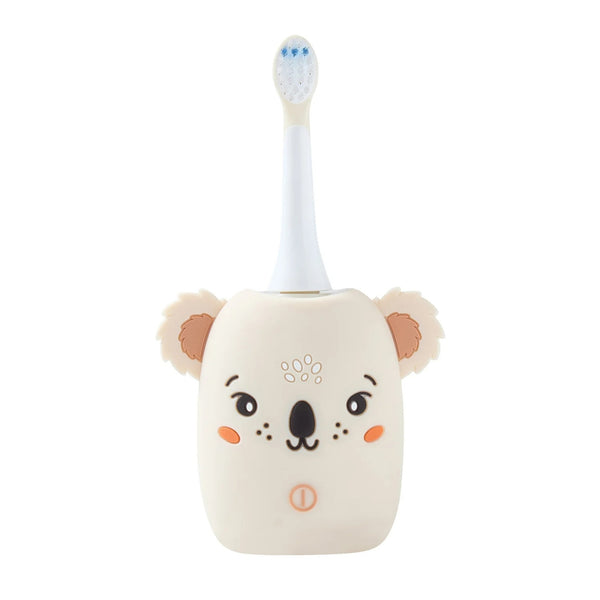 Escova de Dentes Elétrica Infantil Koala The Zoo Family, com tecnologia sónica, três modos de escovagem, temporizador inteligente e silicone sem BPA koala