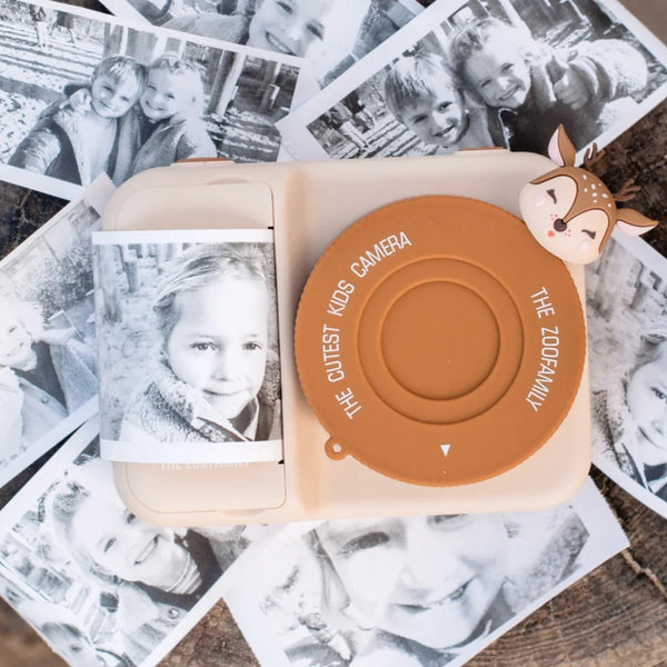 Máquina fotográfica instantânea infantil Urban Zoo com impressão térmica, ecrã colorido de 3 polegadas e câmara para selfies deer