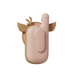Walkie Talkie Zoo para crianças com ecrã digital, lanterna integrada e alcance até 3 km para aventuras ao ar livre deer