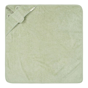 Toalha de Banho Little Dutch em 100% algodão orgânico com capuz de animal, disponível nos designs Crocodile.