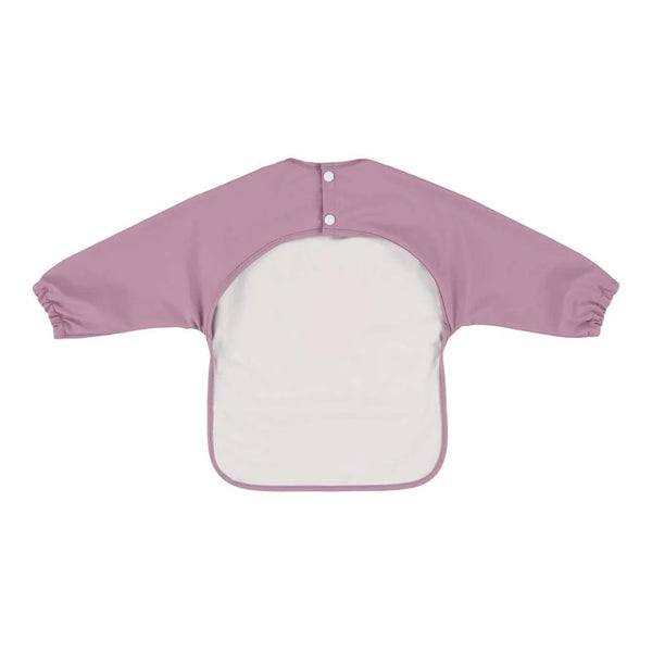 Babete impermeável com mangas compridas e bolso recolhe-migalhas, fabricado em poliéster reciclado, ideal para proteger a roupa do bebé durante as refeições e atividades criativas Mr. Peacock