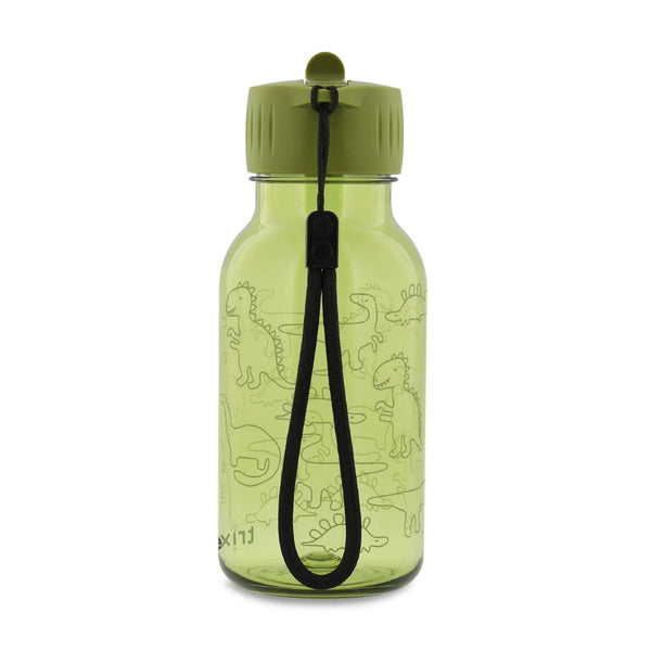 Garrafa infantil de Tritan 350 ml com sistema anti-fugas, bocal de fácil utilização e pega de transporte, ideal para escola, passeios e atividades diárias Dino