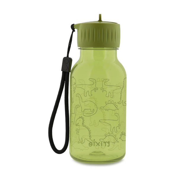 Garrafa infantil de Tritan 350 ml com sistema anti-fugas, bocal de fácil utilização e pega de transporte, ideal para escola, passeios e atividades diárias Dino