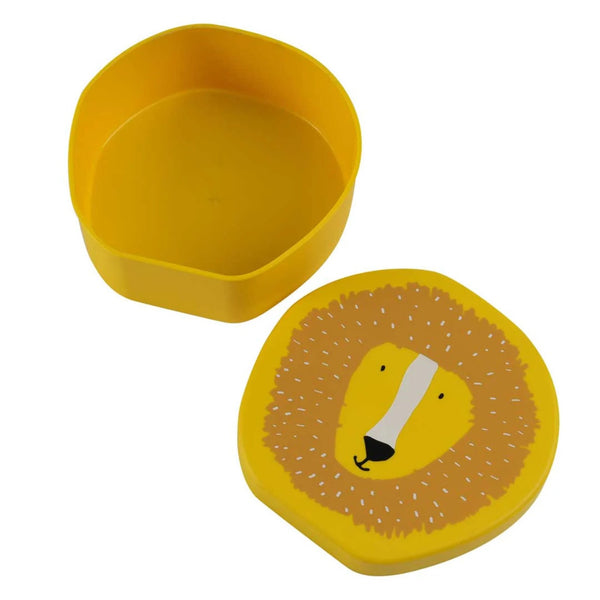 Marmita infantil Trixie em forma de animal, resistente, fácil de abrir e ideal para transportar refeições e snacks para a escola amarelo Mr Lion