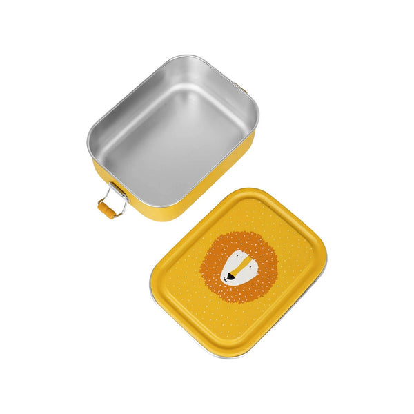 Marmita metálica pequena infantil em aço inoxidável com fechos de silicone, ideal para snacks e pequenas refeições na escola ou passeios
Mr Lion
