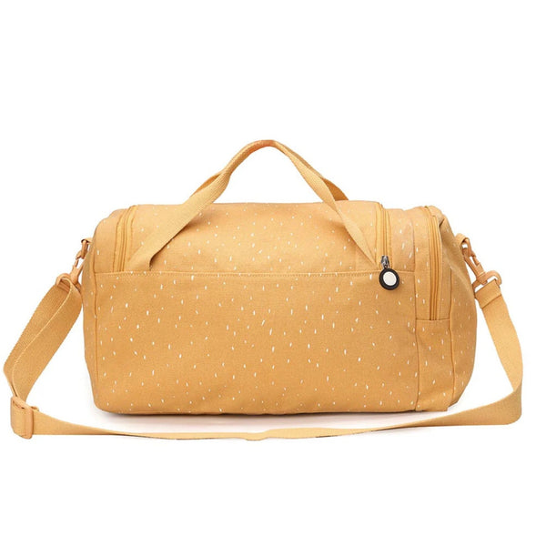Saco de desporto infantil Trixie com compartimento espaçoso, bolso lateral com fecho, alça de ombro removível e materiais reciclados amarelo