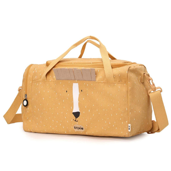 Saco de desporto infantil Trixie com compartimento espaçoso, bolso lateral com fecho, alça de ombro removível e materiais reciclados amarelo