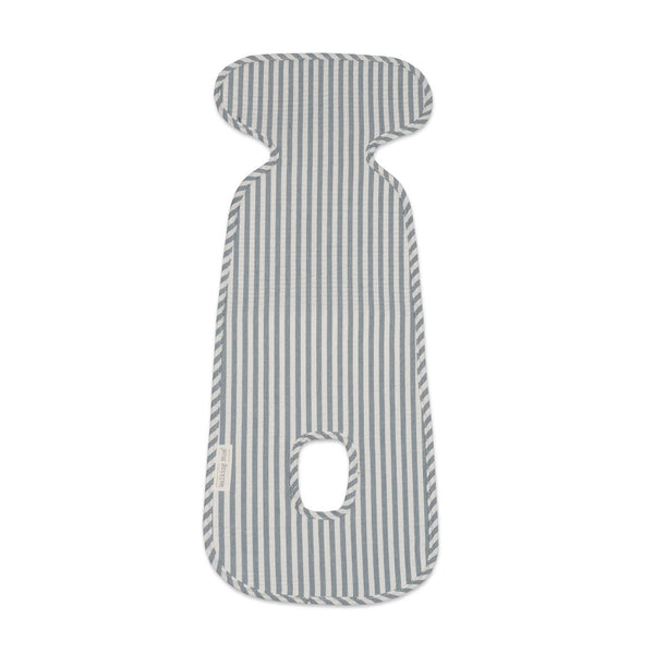 Forra Auto Universal Praliné Stripes Walking Mum para cadeiras auto i-Size 40-105 cm, respirável e confortável, ideal para proteger a cadeira e reduzir a transpiração do bebé. Verde.