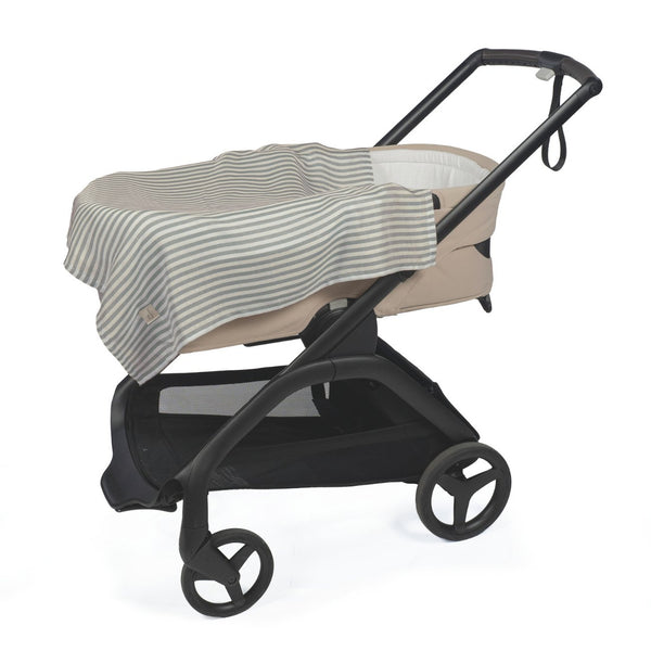 Pack de 2 Musselinas Praliné Walking Mum 70x70 cm em bambu e algodão, macias, respiráveis e ideais para envolver o bebé, passeios e amamentação. Verde.