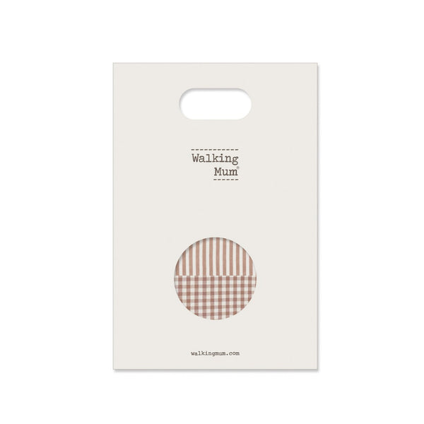 Pack de 2 Musselinas Praliné Walking Mum 70x70 cm em bambu e algodão, macias, respiráveis e ideais para envolver o bebé, passeios e amamentação. Vermelho