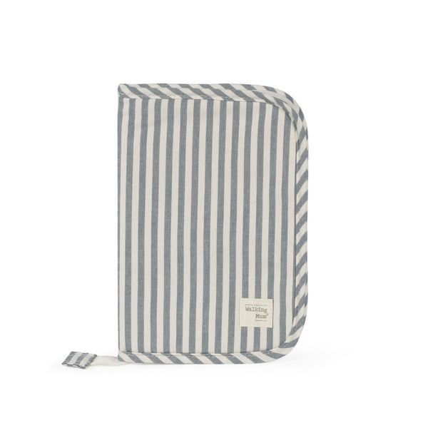 Porta documentos da walking mum modelo praline strips na cor matcha - verde